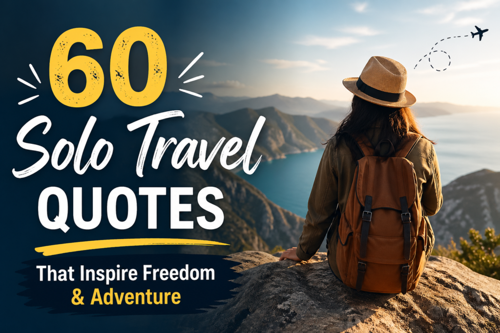 60 Solo Travel Quotes That Inspire Freedom & Adventure