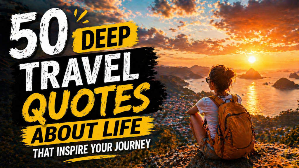 50 Deep Travel Quotes About Life That Inspire Your Journey