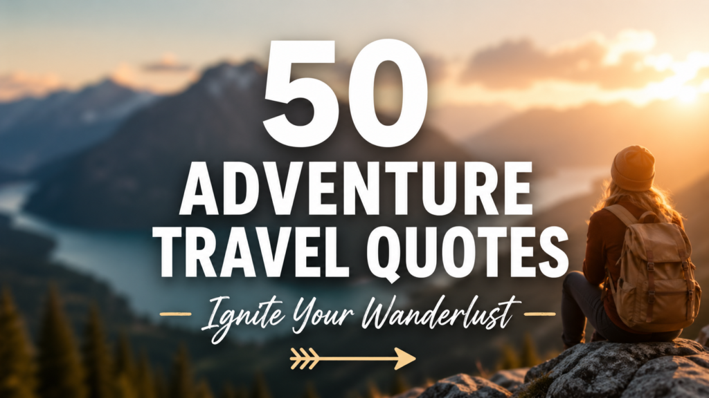 50 Adventure Travel Quotes to Ignite Your Wanderlust