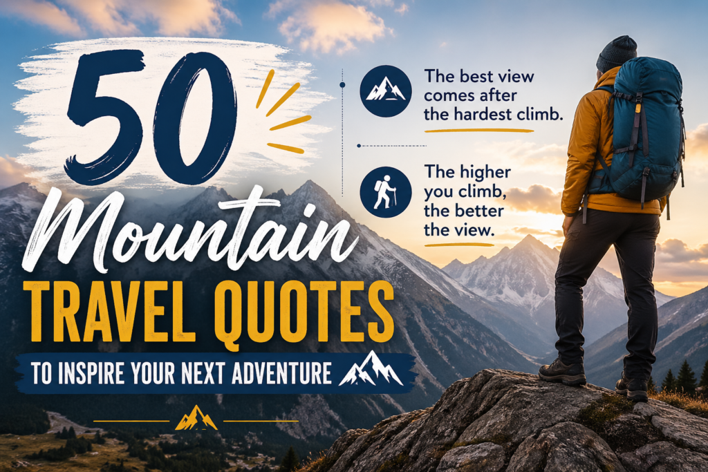 50 Mountain Travel Quotes to Inspire Your Next Adventure