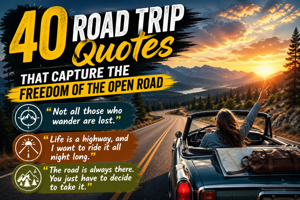 40 Road Trip Quotes That Capture the Freedom of the Open Road