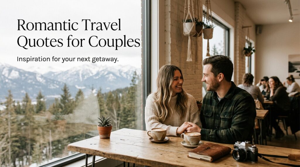 60 Couple Travel Quotes for Romantic Adventures & Captions