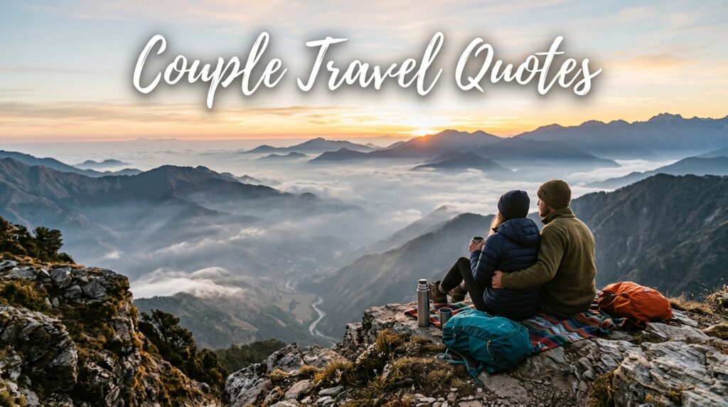 60 Couple Travel Quotes for Romantic Adventures & Captions