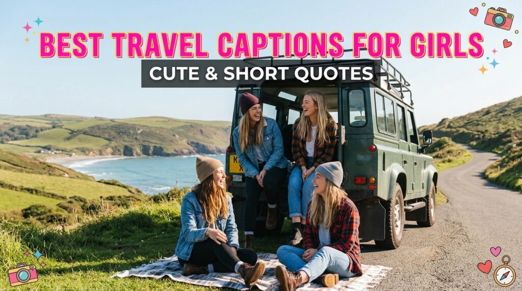 Travel Quotes for Instagram for Girls: Cute, Short & Stylish Captions