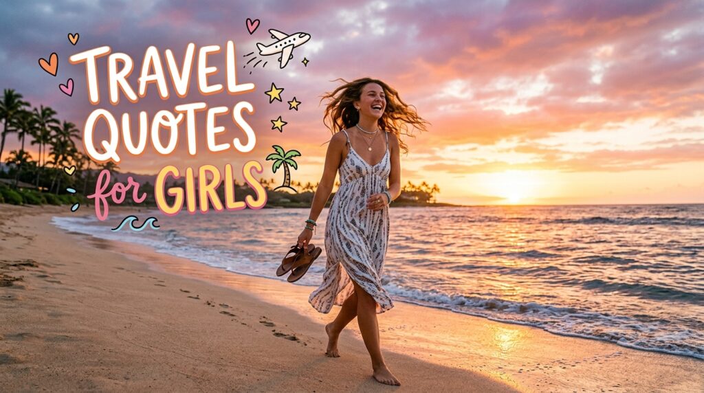 Travel Quotes for Instagram for Girls: Cute, Short & Stylish Captions