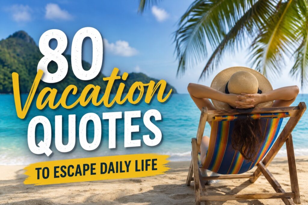 80 Vacation Quotes to Escape Daily Life