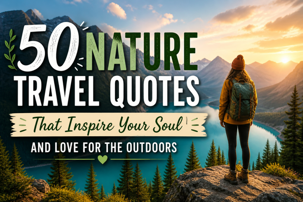 50 Nature Travel Quotes That Inspire Your Soul and Love for the Outdoors