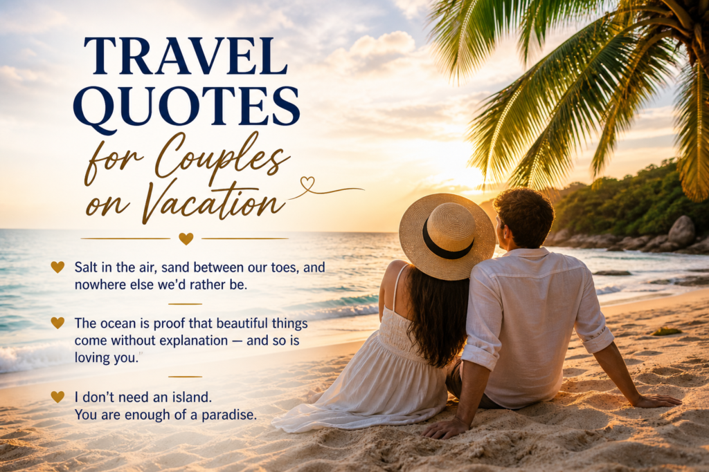 Travel Quotes for Couples on Vacation