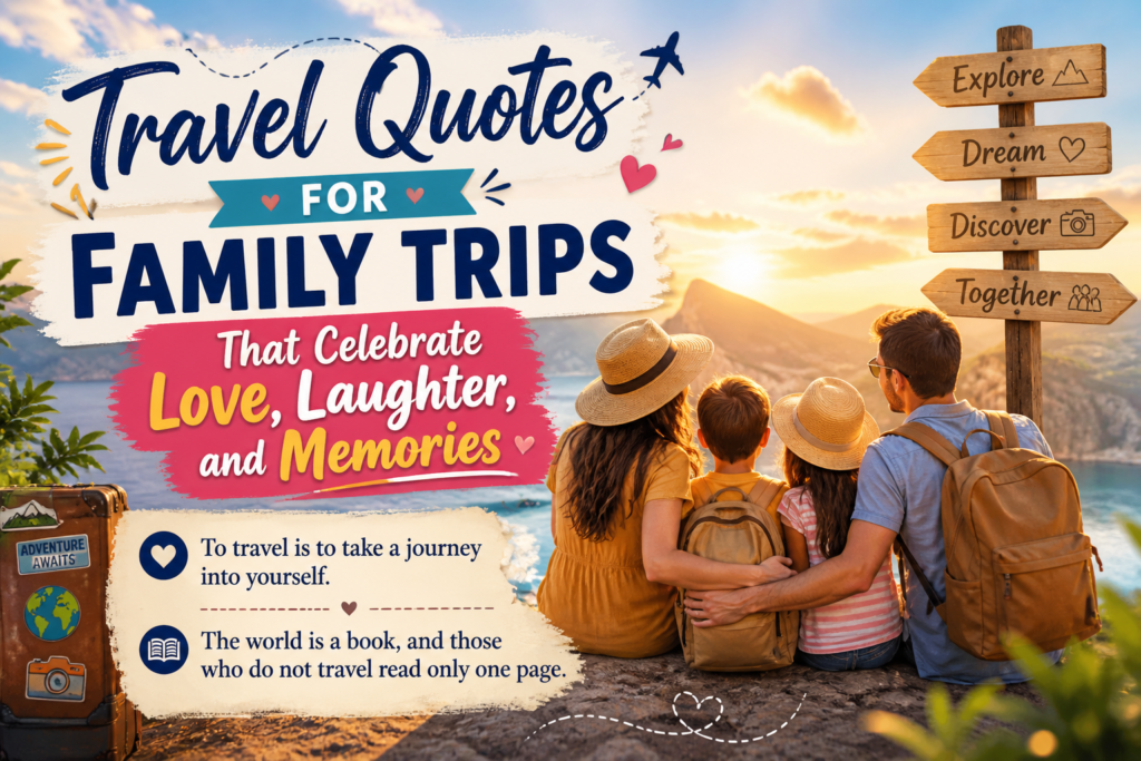 Travel Quotes for Family Trips: Love, Laughter & Memories
