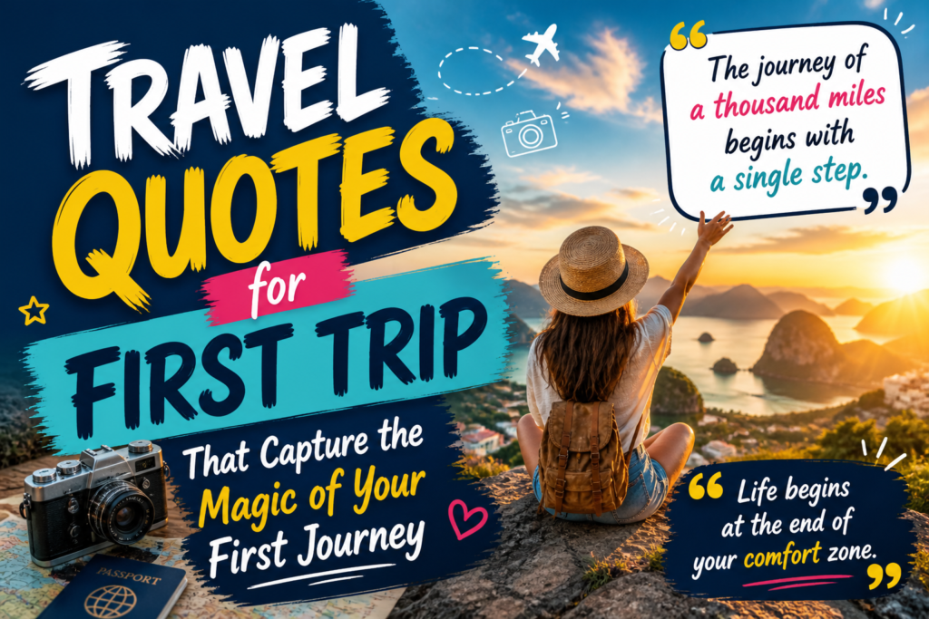 Travel Quotes for First Trip That Capture the Magic