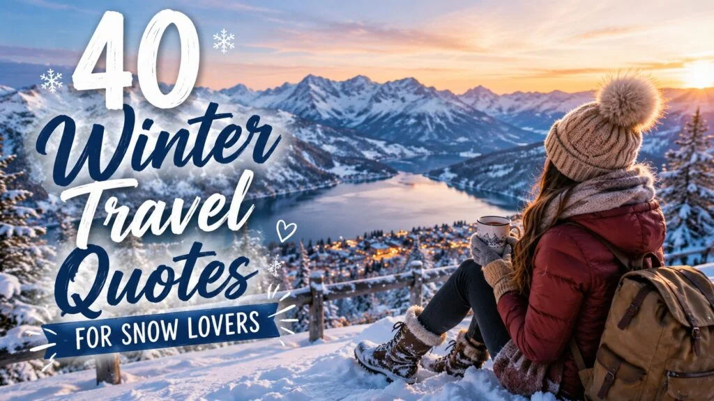 40 Winter Travel Quotes for Snow Lovers That Feel Magical