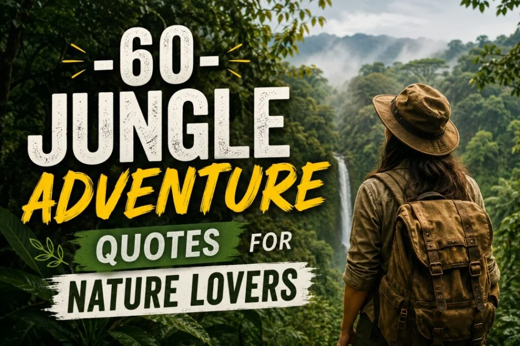 60 Jungle Adventure Quotes for Nature Lovers