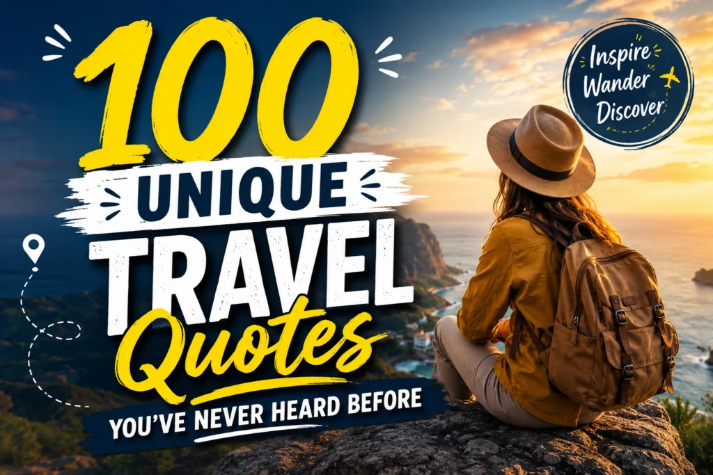 100 Unique Travel Quotes You’ve Never Heard Before