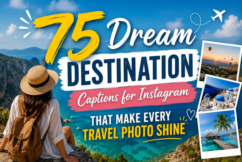 75 Dream Destination Captions for Instagram That Make Every Travel Photo Shine
