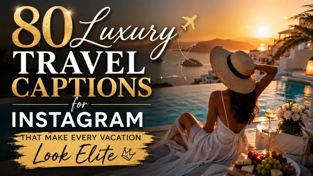 80 Luxury Travel Captions for Instagram That Make Every Vacation Look Elite